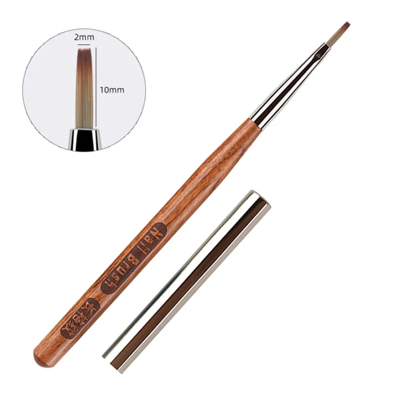 Set de brochas para arte de uñas de cuadros franceses, bolígrafo de dibujo de líneas y patrones de cuadrícula para diseño DIY, extensión de gel UV, suministros de pintura 5