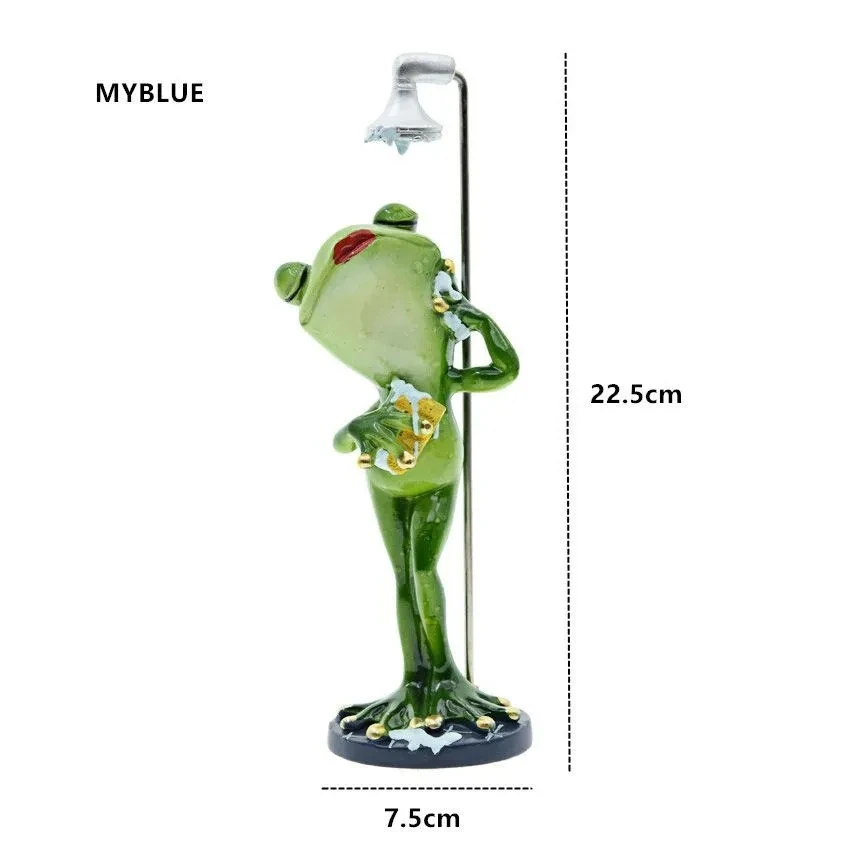 Resin Frog Sculptures and Figurines For Garden Decorations And Home Decor,Room Ornaments,Home Decorative Figures