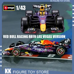 2024 New Bburago F1 1:43 Red Bull Racing Rb19 Las Vegas Version Car Model Diecast Model Alloy Luxury Vehicle Birthday Gift Toy