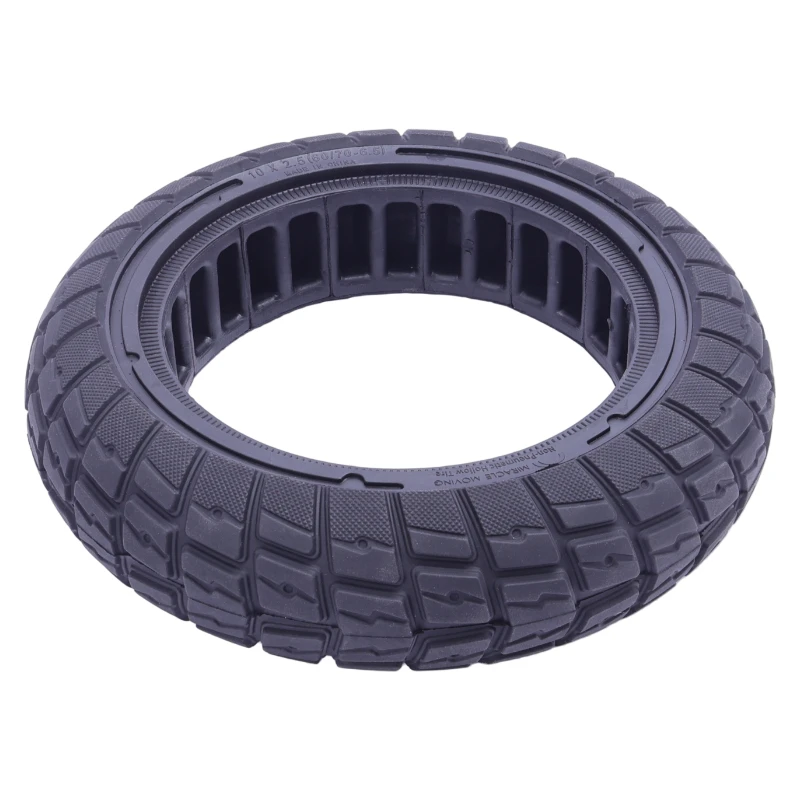 10 Inch Explosion-Proof Hollow Honeycomb Tires - 10X2.5 (60/70-6.5) Tubeless Solid Tyres for Ninebot Max G30 Electric Scooter - view 4