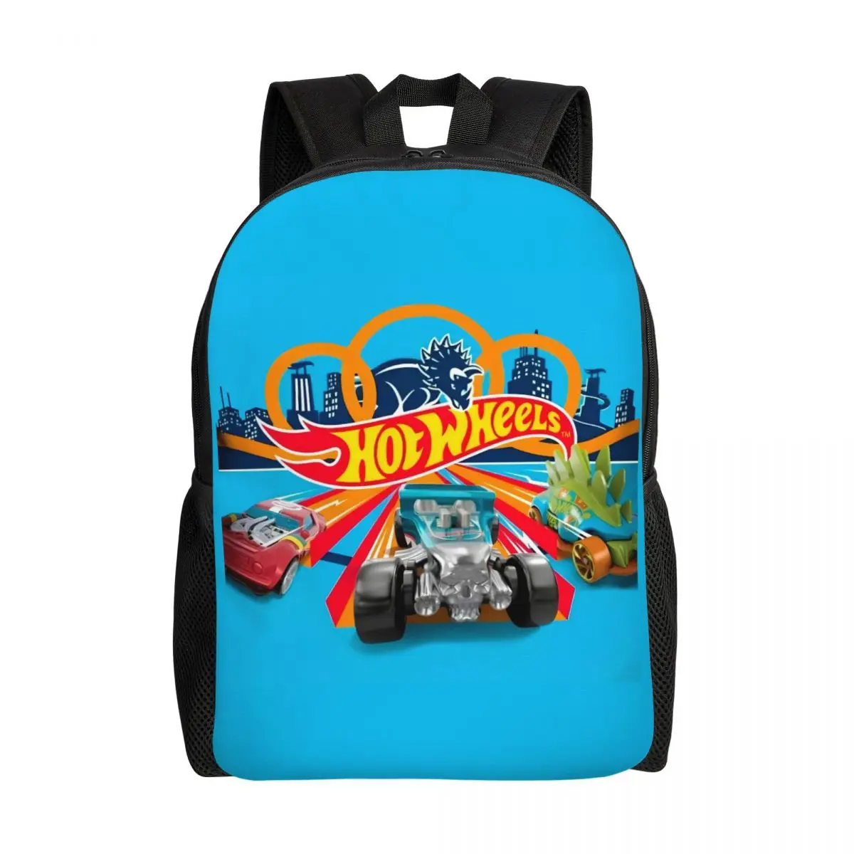 Personalized Hot-Wheels Scale Model Cars Backpacks Men Women Basic Bookbag for School College Bags