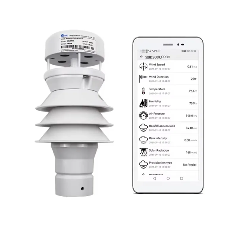 Compact Weather Station for the Smart Street Light Integrated Lora Lorawan Compact Weather Station for Agriculture