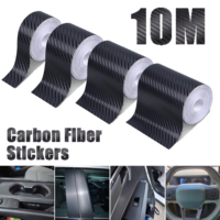 Carbon Fiber Automotive Adhesive Tape Roll Matte Black Protective Car Film Self-Adhesive Film 3D Vinyl Car Film Accessories