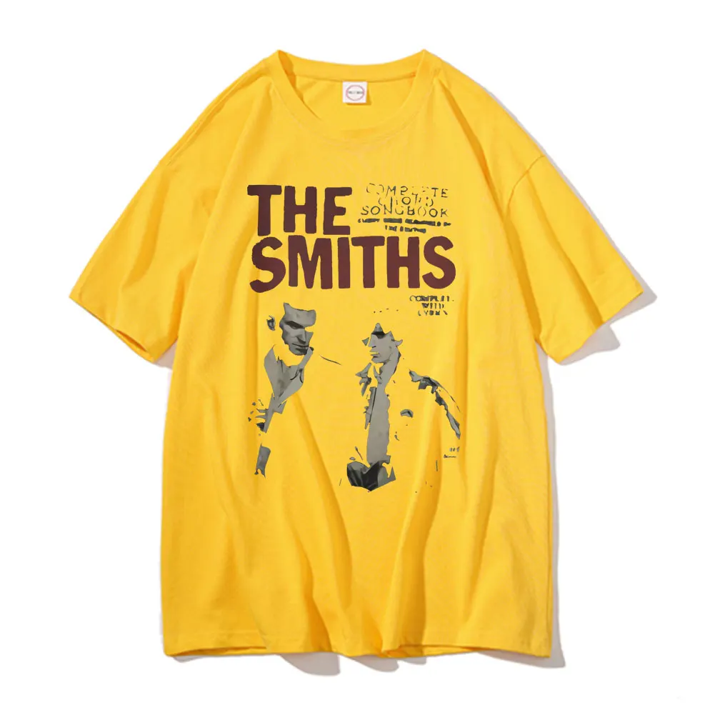 The Smiths Vintage Print Y2k T-shirt Men\'s and Women\'s Cotton T-shirt Comfortable Street Homestay Retro Y2k Clothing T-shirt