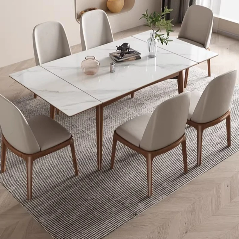Big Size Creative Dining Table Wall Chairs Corner Nordic Lounge Dining Table Console Mahjong Mesas De Jantar Kitchen Furniture