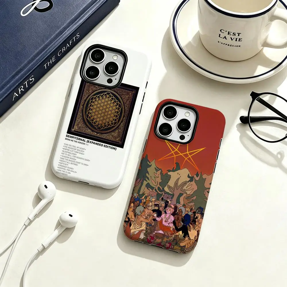 Fashion B-Bring Me the Horizon Phone Case Luxurious Film shell Phone Case For iPhone 17 16e 16 15 14 13 12 Pro Max Plus XS view 4