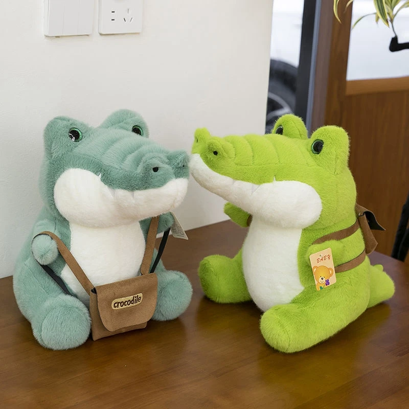 20 ซม.ใหม่จระเข้ของเล่นตุ๊กตา Kawaii DIY กระเป๋าเป้สะพายหลัง Super Soft ตุ๊กตาจระเข้น้อยเป็นของขวัญวันเกิดและคริสต์มาสสําหรับเด็ก