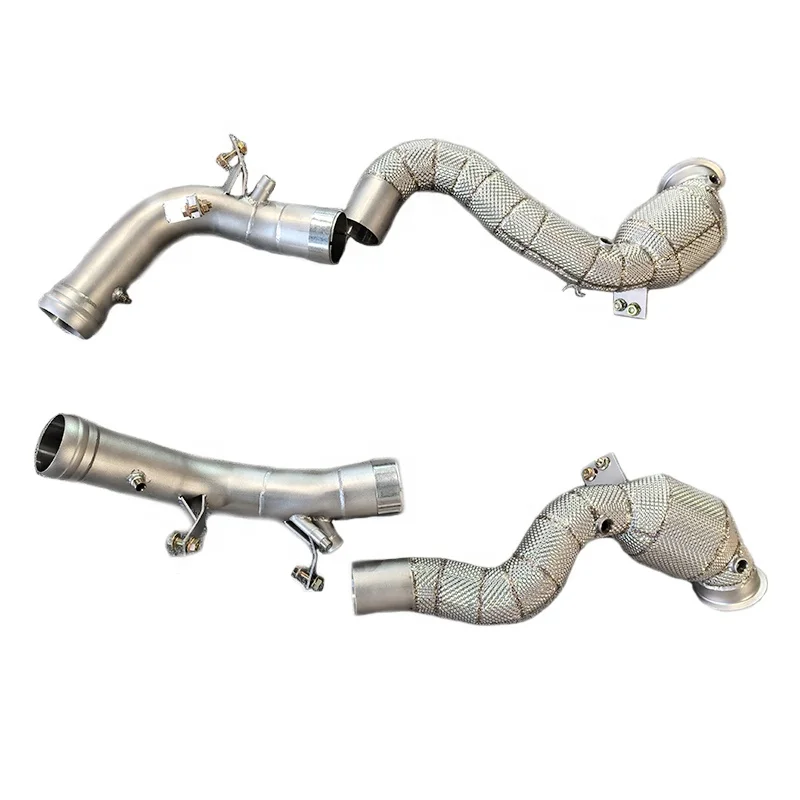 

For Mercedes-benz Amg Gt63 Gt63s E63s 4.0t 2019-2022 Ss304 Exhaust Straight Downpipe With Heat Shield