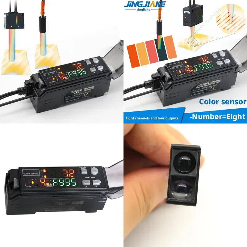 for BZ-V21 Four-way Output Memory Eight-color Photoelectric Switch Color Code Sensor Replaces CZ-V1
