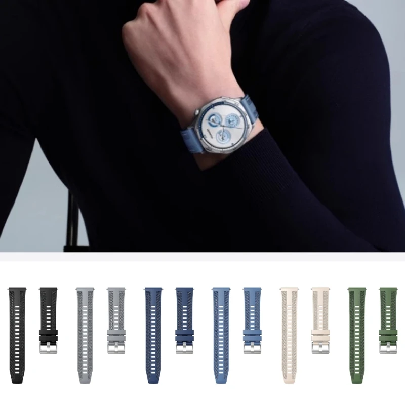 Silicone Wriststrap Replacement Quick Release Bracelet Watch Silicone Band Breathable Strap for HUAWEI WATCH GT5 41mm/46MM