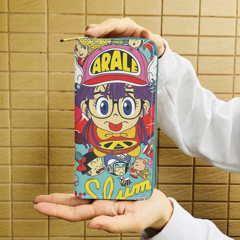 Arale Fashion Anime Wallet Bags Cartoon Wallets Zipper Coins Casual Purses Card Unisex Gifts New