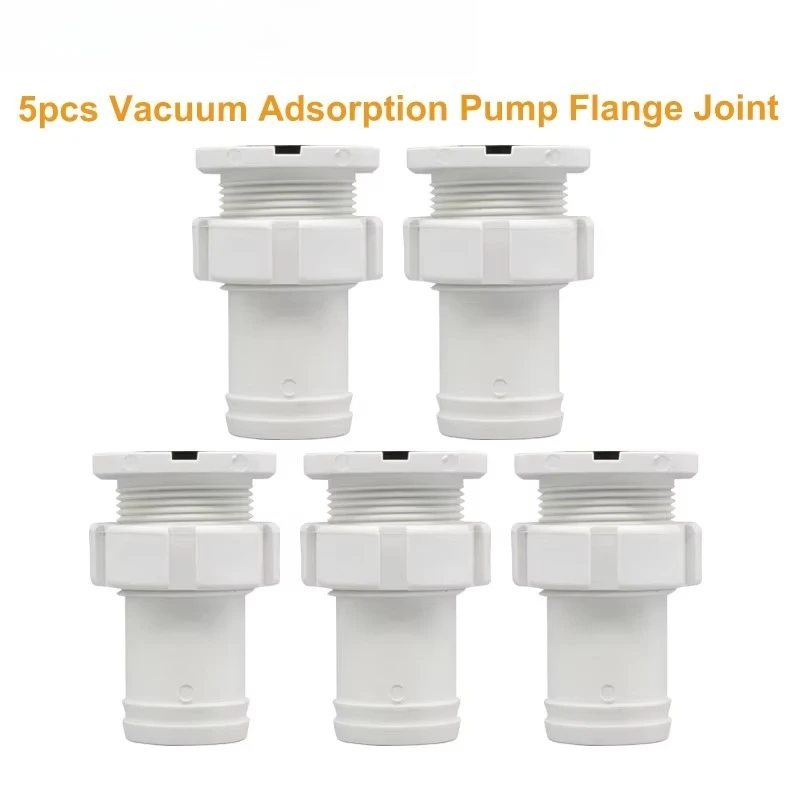 5pcs Vacuum Adsorption Pump Flange Joint Nozzle Engraving Machine Vacuum Pump Joint Tools 50 Square Flange CNC Milling Machine