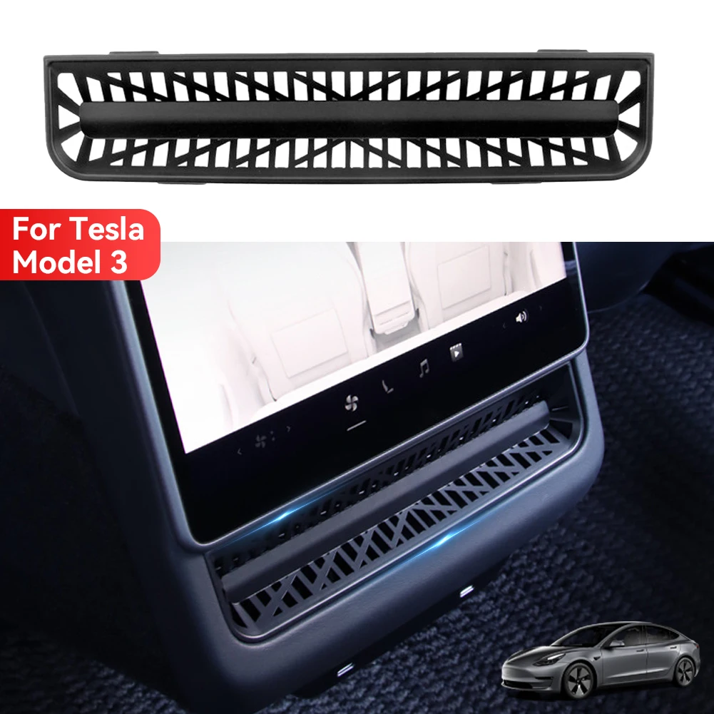 For Tesla Model 3+ Highland 2024  Rear Air Outlet Cover Conditioning Vent Protective Cover Anti Blocking New Model3 Accessories