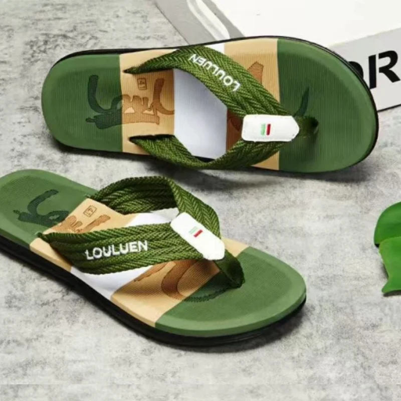 

Мужские шлепанцы Huarpe, летняя повседневная обувь для дома и улицы, нескользящие сандалии для мужчин