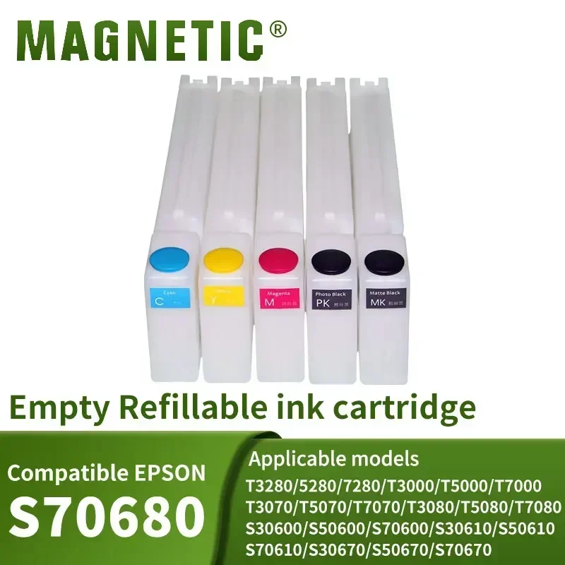 Compatibele Epson S70680 Cartridges T3280/T5280/T7280/T3000/T5000/T7000/T3070 Navulling Cartridges Voor Printers Met Chips