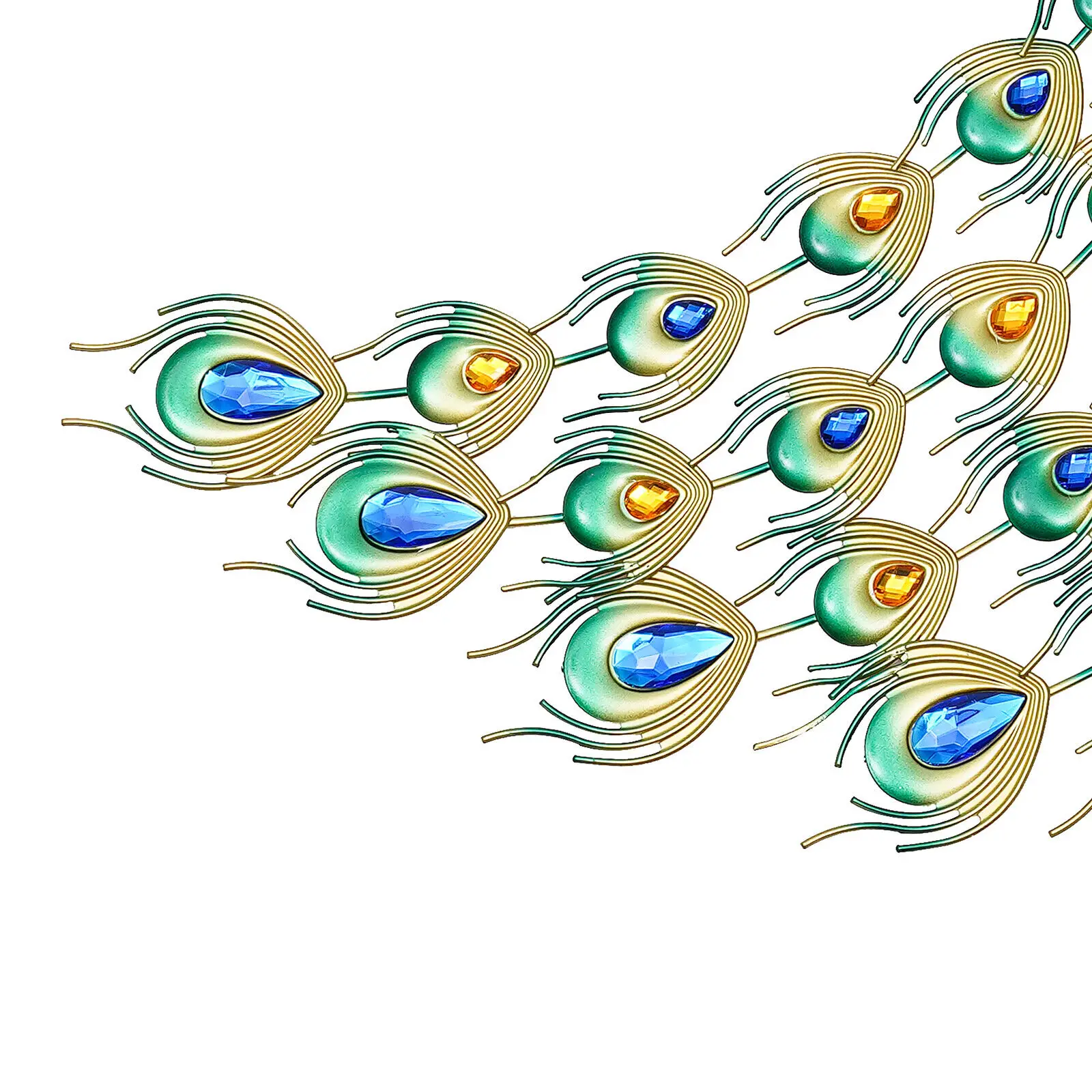 ساعة حائط طاووس ثلاثية الأبعاد ساعة معدنية كبيرة لغرفة المعيشة ديكور فني للمنزل الفاخر الحديث