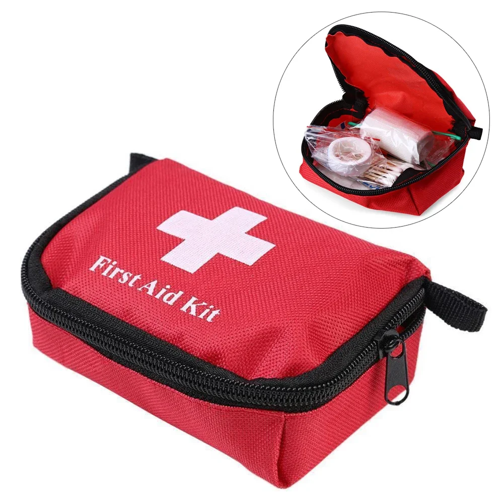 Pacote de tratamento de emergência ao ar livre Mini Emergency Treatment Pack Wilderness Survival Travel First Aid Kit de emergência de carro, Camping