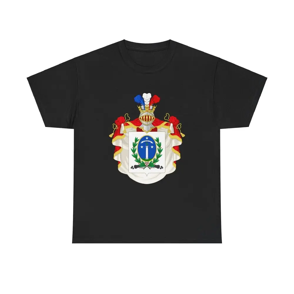 Ornamented Coat of Arms of Chile (1819-1834) Cerro Castillo Version - T-Shirt  Anime Graphic T-shirts for Men Clothing Women