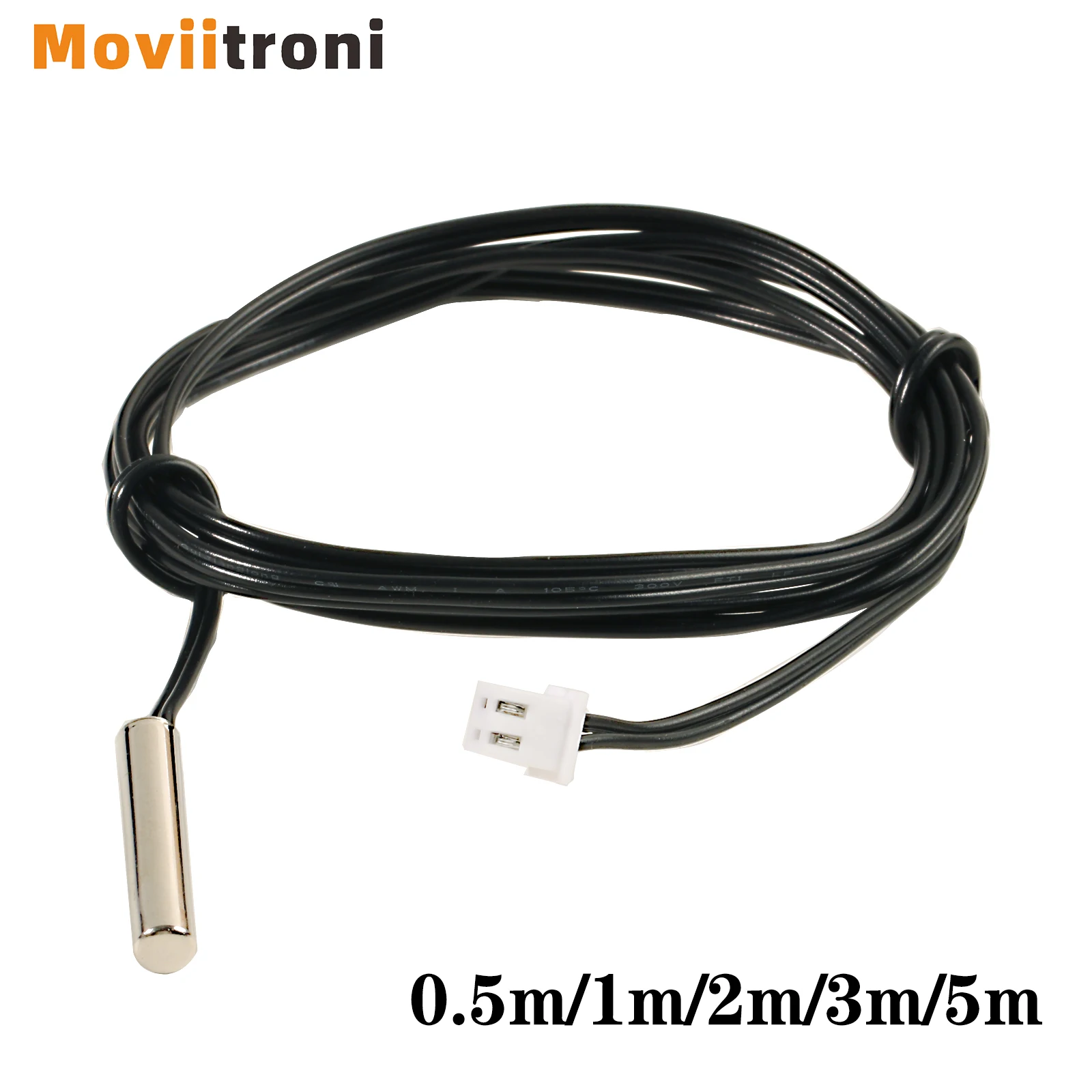 3950 Termistorowy czujnik temperatury NTC Wodoodporny przewód sondy 10K 1m/2m/3m/5m W1209 W1401 X5.24-2P kabel
