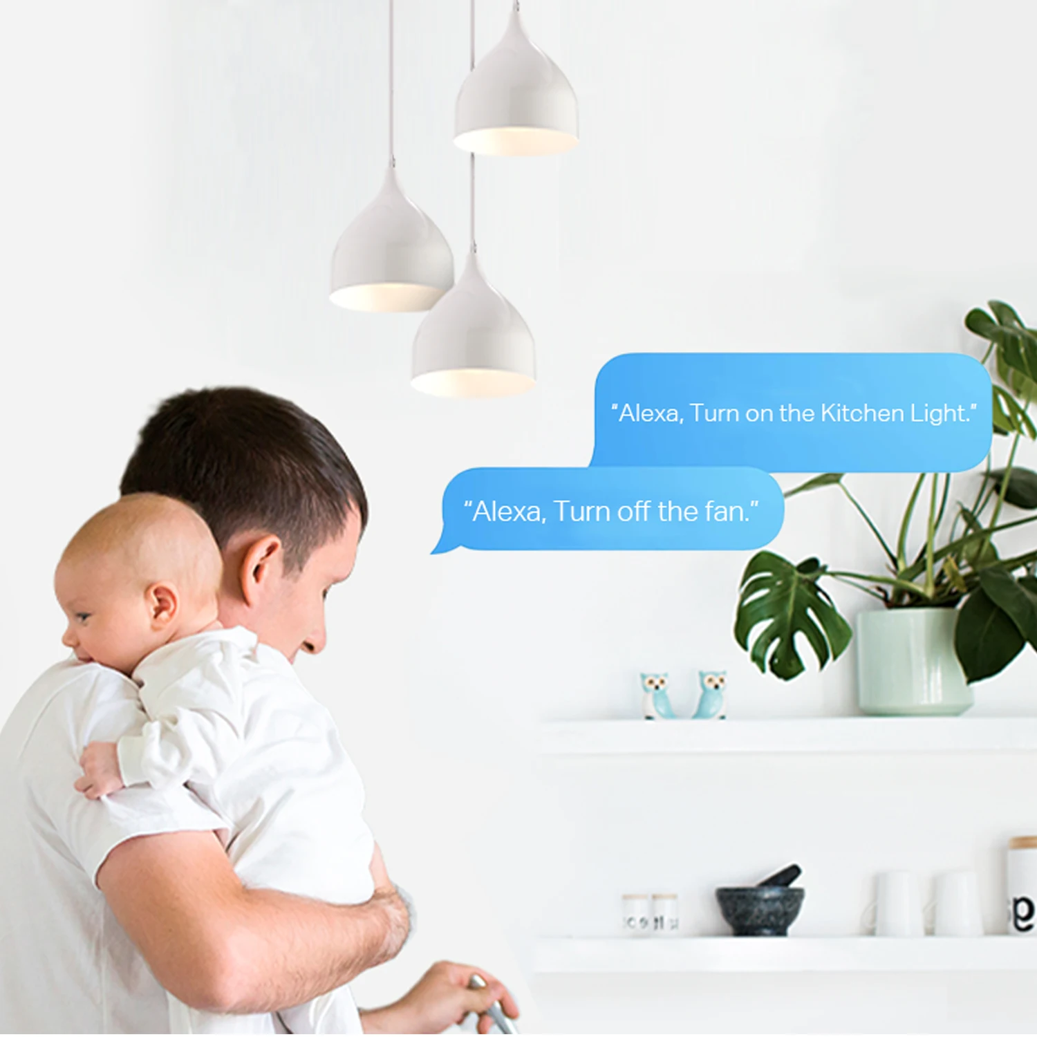 UseeLink UK Zigbee Tuya Smart Power Strip With 4 AC Socket 4 USB Port Voice Control Smart Home APP Works With Alexa,Google Home