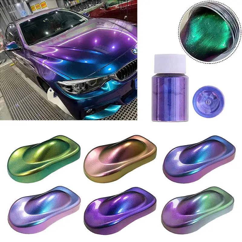 New Chameleon Pigment Acrylic Paint Powder Coating For Car Painting Automotive Chameleon Powder Crafts Nail Decorations Art