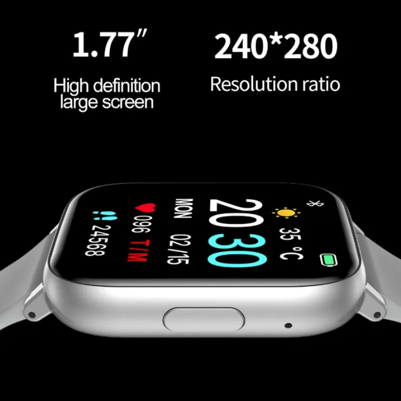 H9 Plus Smartwatch Heart Rate Blood Pressure Blood Oxygen Monitor Multi-functional Outdoor Fitness Bracelet Sports Smart Watch
