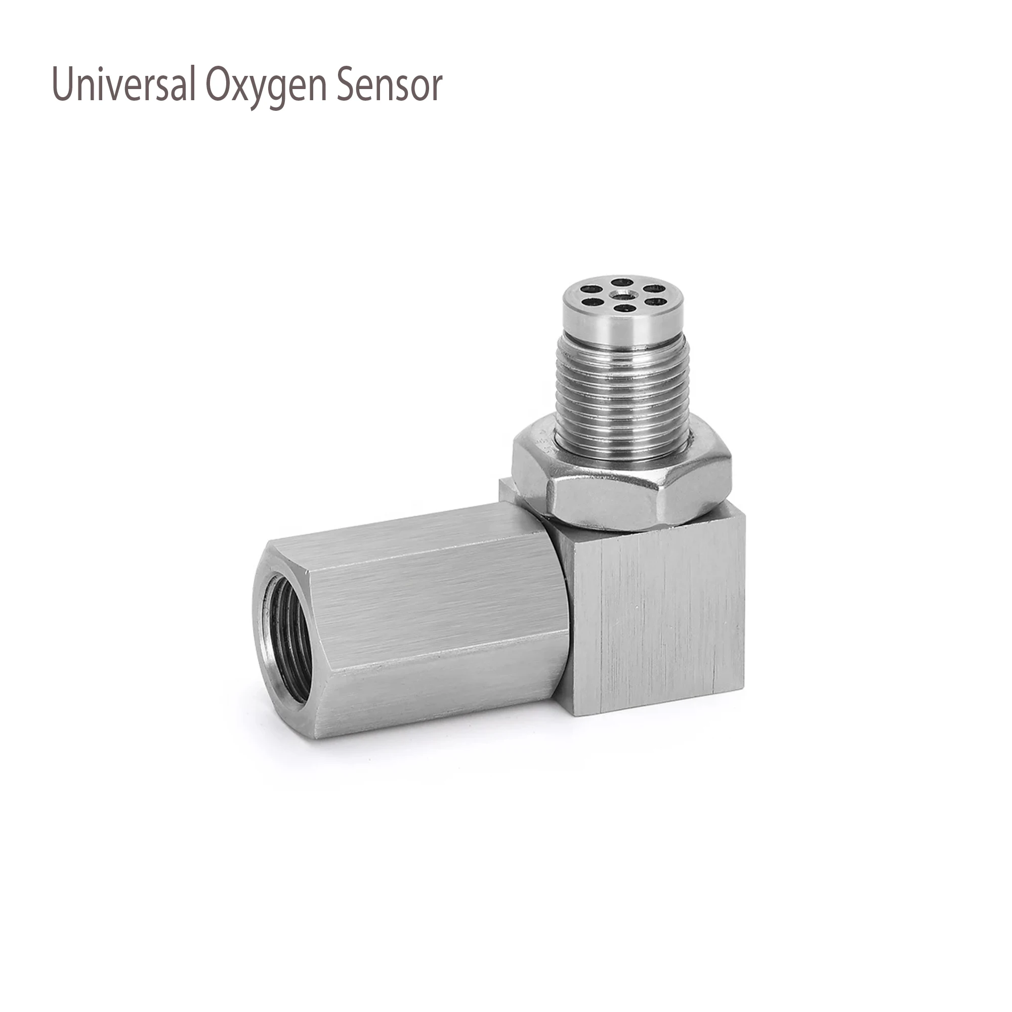 

HMD Car Exhaust System Universal O2 Oxygen Sensor For Downpipe 90 Degree Extender Catalytic Converter