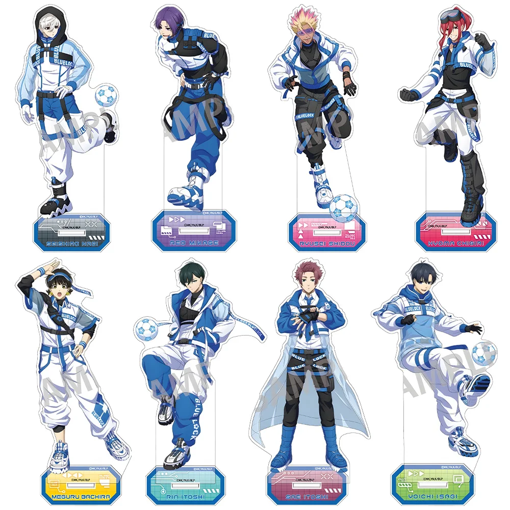 

TV Anime Blue Lock character Yoichi Isagi Ryusei Shidou Yoichi Isagi Cyberpunk Revival Big Acrylic stand desk ornament Toy