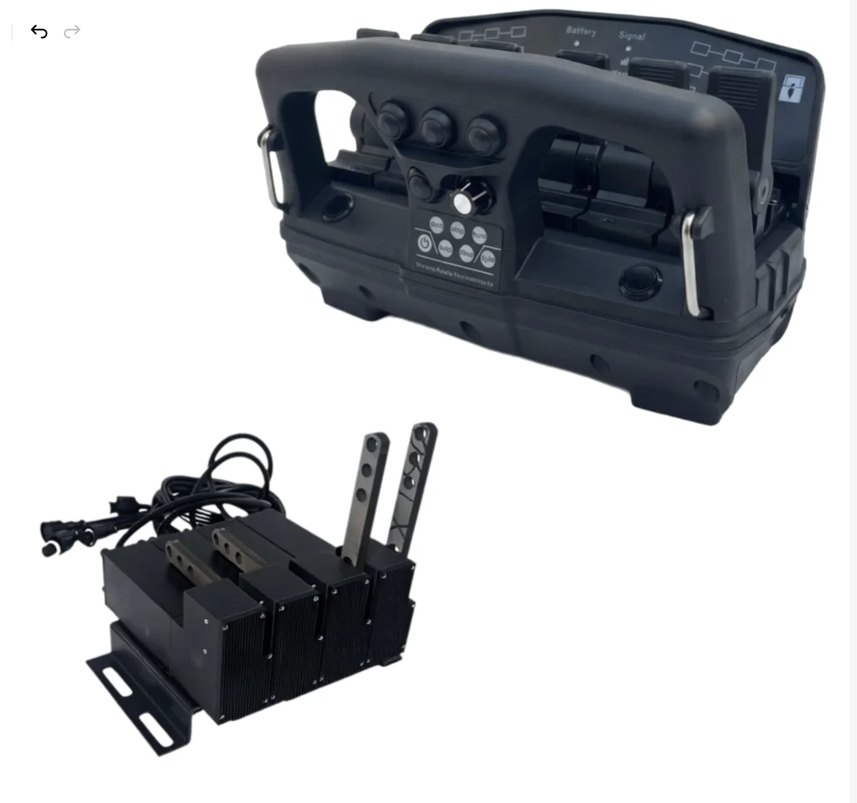 Runzhe Remote Truck Crane Proportional Steering Motor Radio Remote Control Retrofit Solution, 4-channel