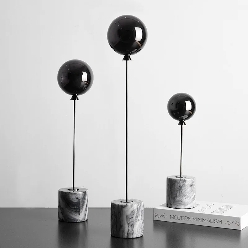 

Metal Ball European Light Luxury Fashion Simple Marble Ornaments Creative Home Light Luxury Ornaments Personalized Decorations