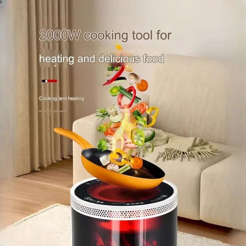 Desk Heater Mini Portable Heating Fan 2000 Watt Warm Air Blower Home Office Heater