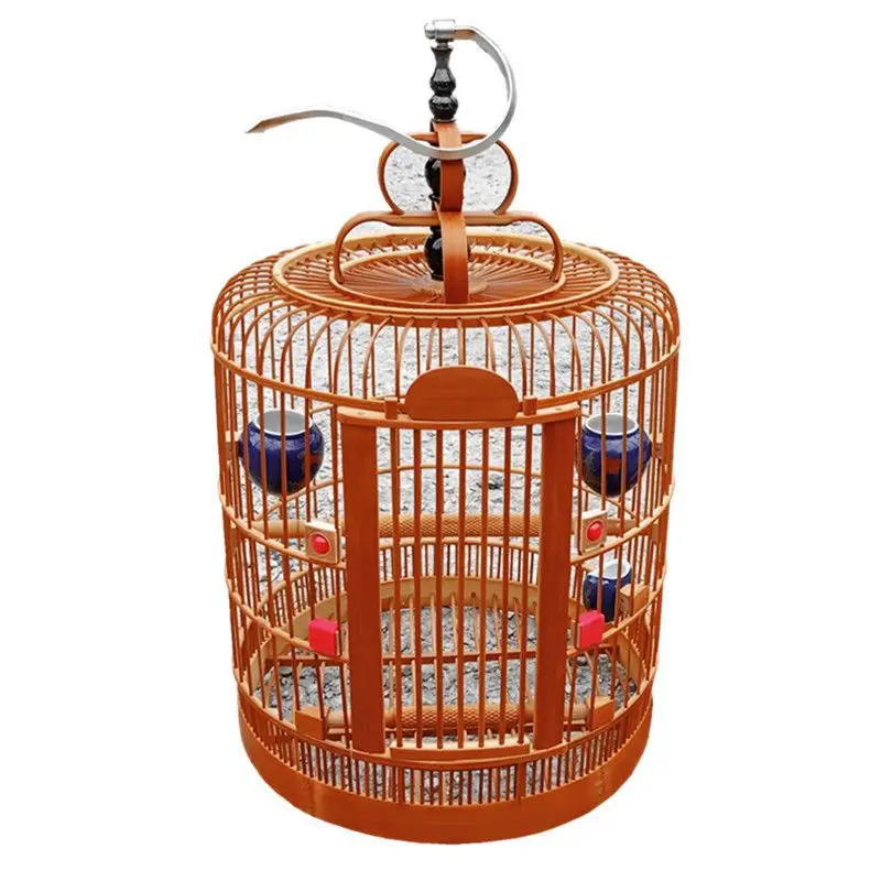 

Thrush Bird Cage Kaili Handmade Sichuan Cage Old Bamboo Myna Cage Full Set Configuration