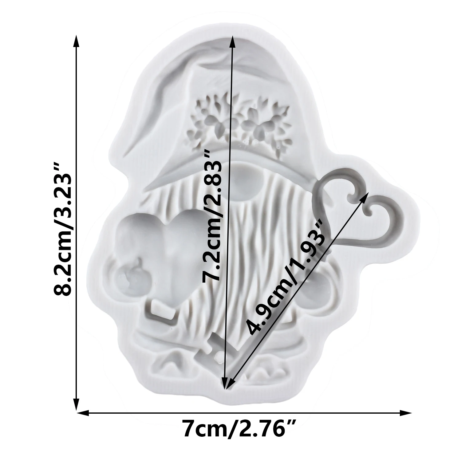 Christmas Gnome Silicone Molds Santa Claus Fondant Cake Decorating Tools Cupcake Topper Candy Sugar Craft Gum Paste Polymer Clay