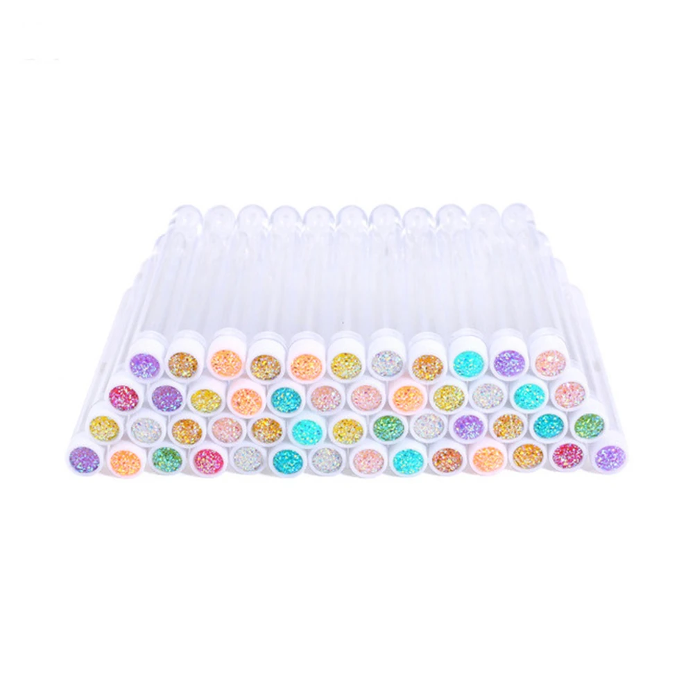 

10pcs Hollow Pipe Colorful Eyelash Brushes Lightweight Safe Women Fake lashes Small Cylinder Makeup Tools Brush