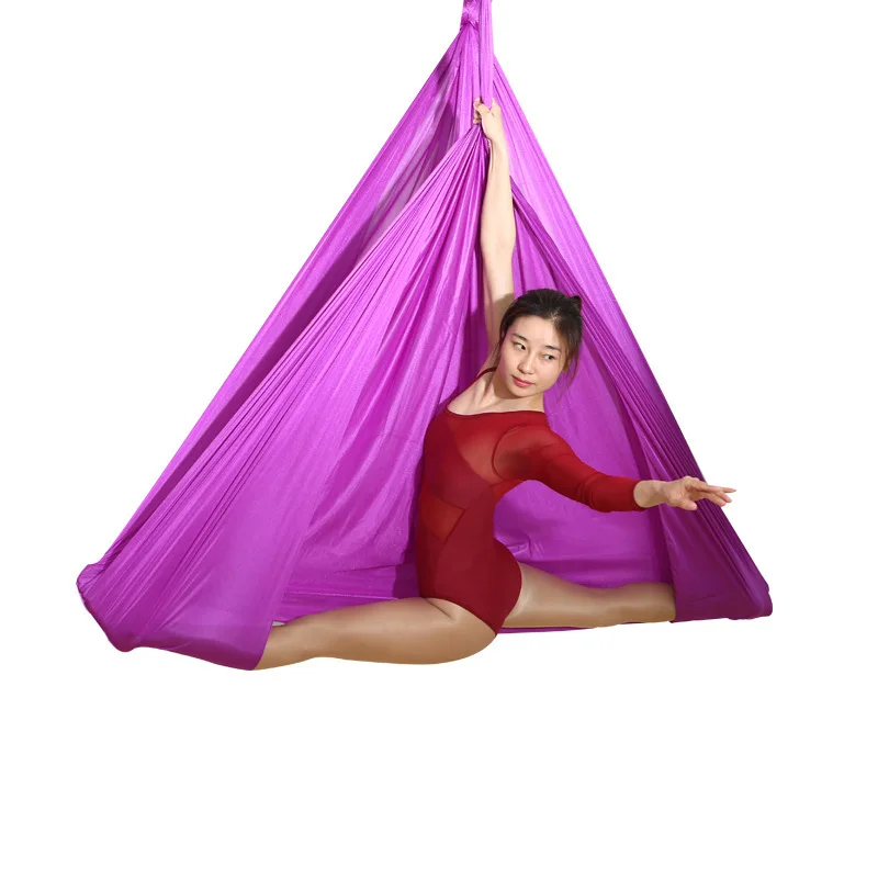 

Yoga studio anti-gravity aerial yoga hammock elastic indoor hammock sling elastic fabric satin