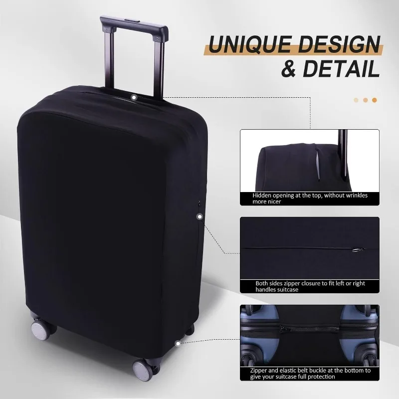 Luggage Cover Suitcase Protector Elastic Travel Fabric Luggage Cover for 18-28 Inch Rolling Suitcase Case Dustproof Accessories