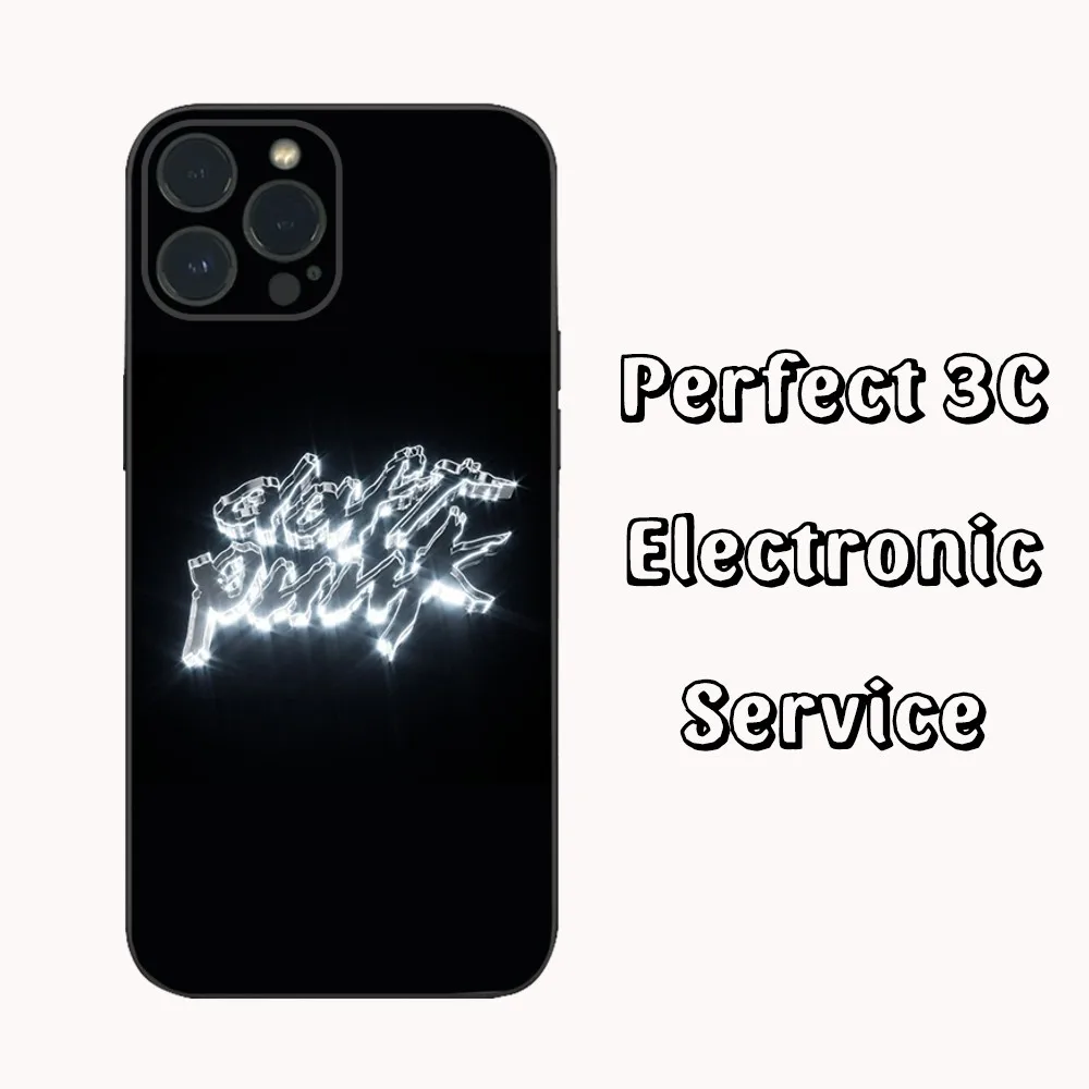 Rock Music The Band D-Daft Punk  Phone Case  For iPhone16 15 14 13 12 Mini 11 Pro XS Max X XR SE5 6 7 8 Plus Soft Silicone Cover