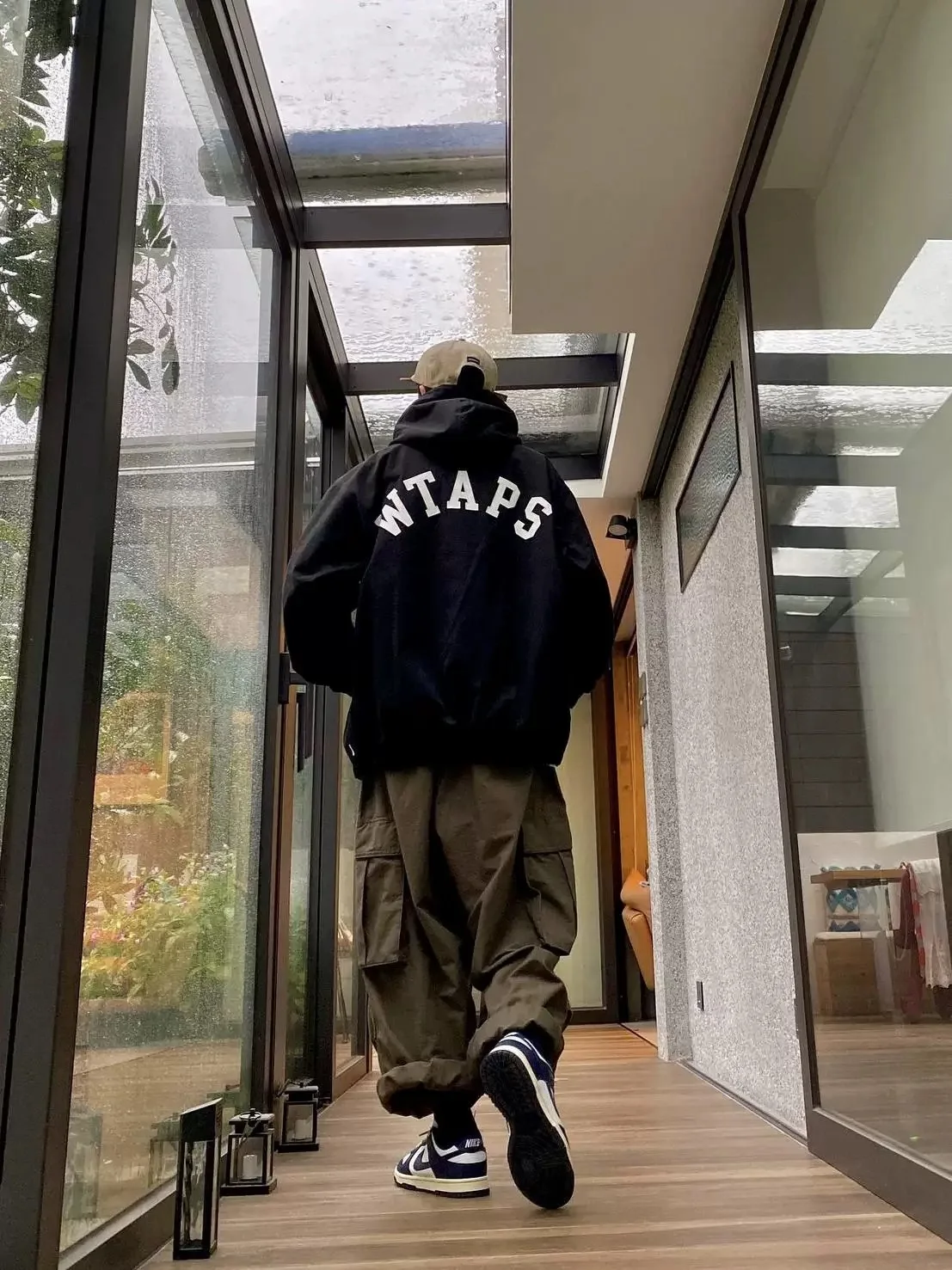 

WTAPS D00M JACEKT COTTON TWILL Loose Casual Workwear Jaet Men's Hooded Printed Embroidery Long Sve Zipper Closure