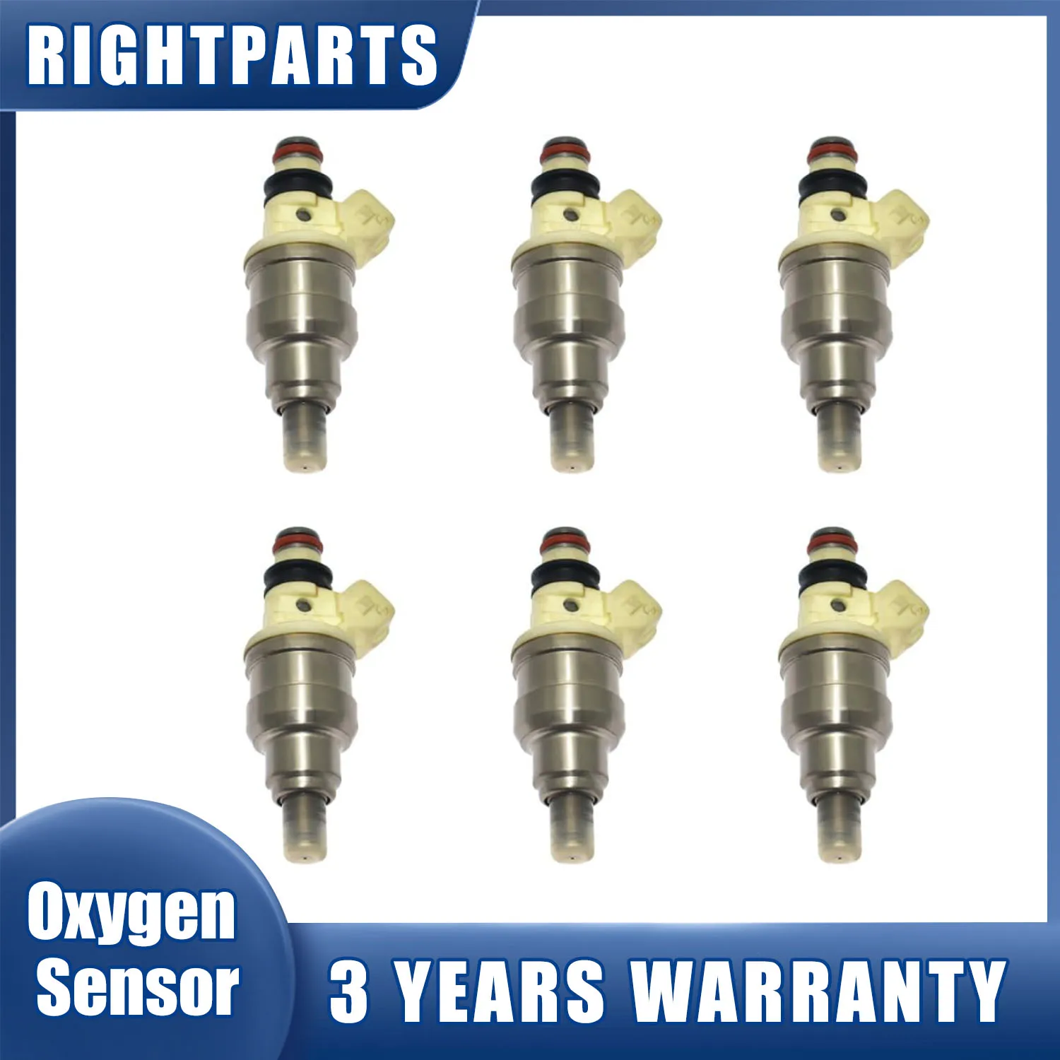 6Pcs INP-051 MD111421 B210H Fuel Injectors For MITSUBISHI ECLIPSE / GALANT / MIGHTY MAX / MIRAGE / MONTERO / SIGMA 3.0 V6