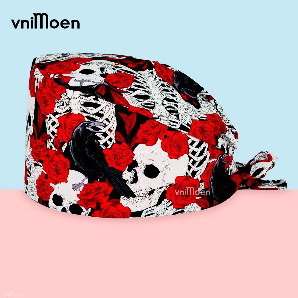 wholesale the man medical hat nurse women hats Pet clinic work cap nursing cap Beauty salon Clean protection cap skull cap