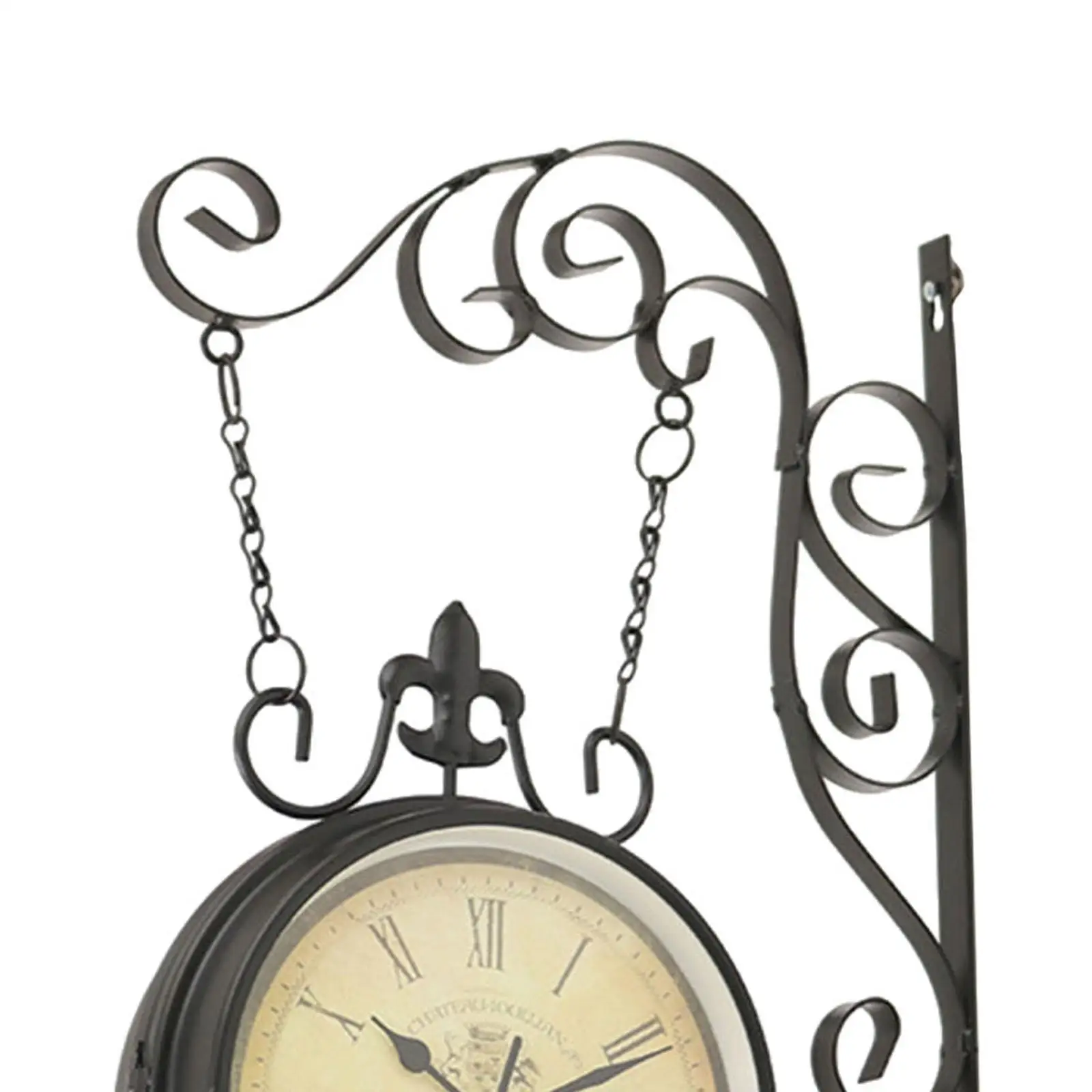 Double Sided Wall Clock Luxury Design Silent Mechanism Wall Mount Large Decorative Clock for Bedroom Living Room
