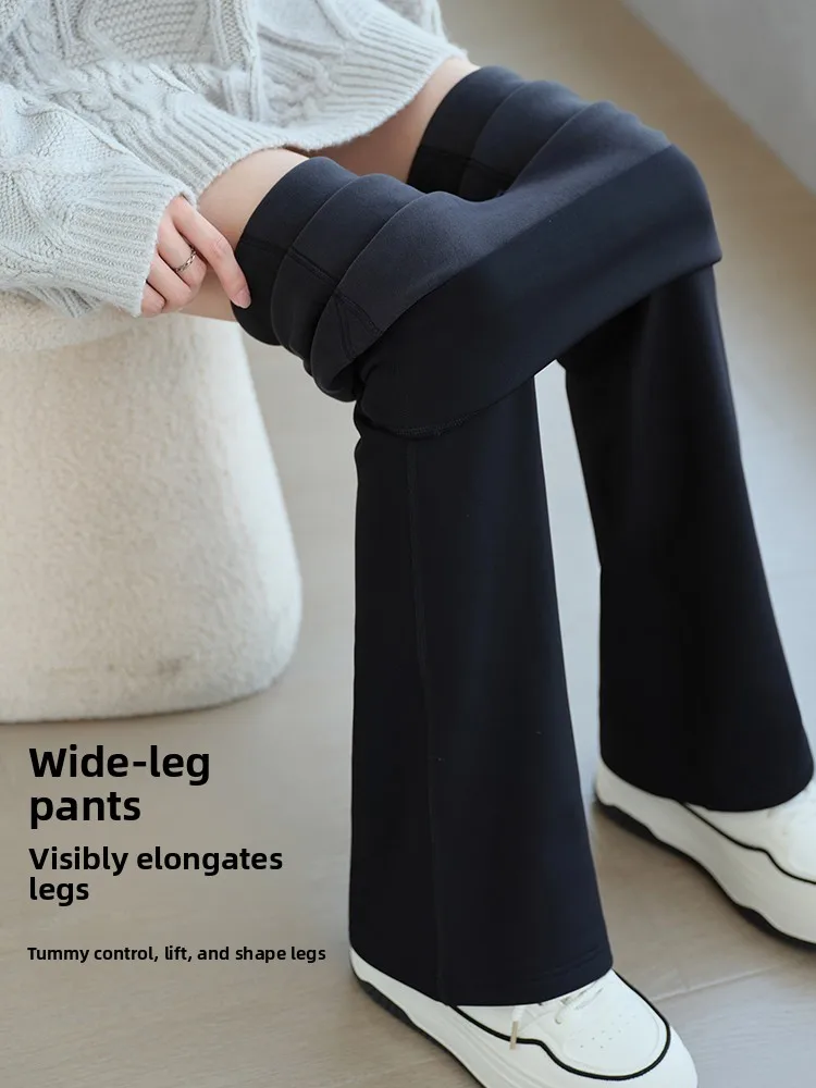 High Waist Yoga Pants Women's Fce Lined Thiened Micro Flared arkskin Pants Tummy Control Butt Lifting Fitn Gym Yoga...