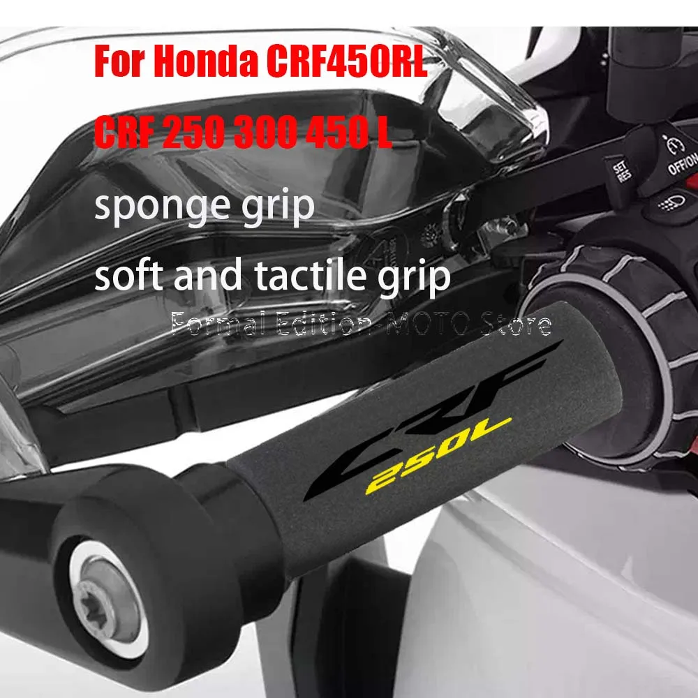 

For Honda CRF450RL CRF450L CRF300L CRF250L Motorcycle Grip Cover 27mm Soft touch Motorcycle Sponge Grip