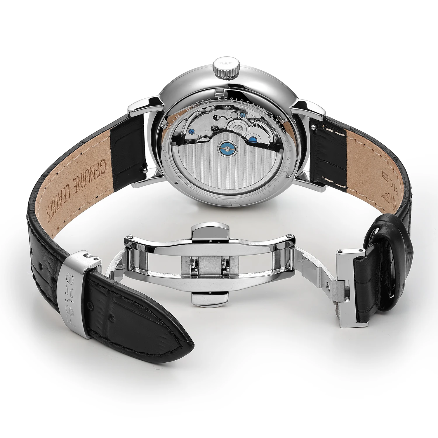 FEICE 20mm Men's Mechanical Watch Men Automatic Bauhaus WristWatch Waterproof Fashion Creative Simple Relogio Masculino-FM202