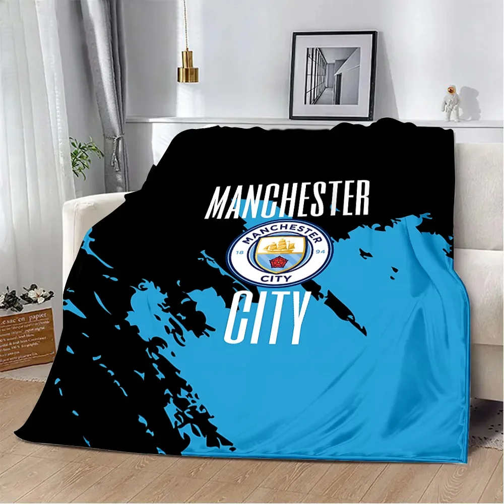 P-PremierS L-LeagueS M-ManchesterS City Printed Blanket Picnic Blankets Warm Blanket Soft and Comfortable Blanket Home Birthday