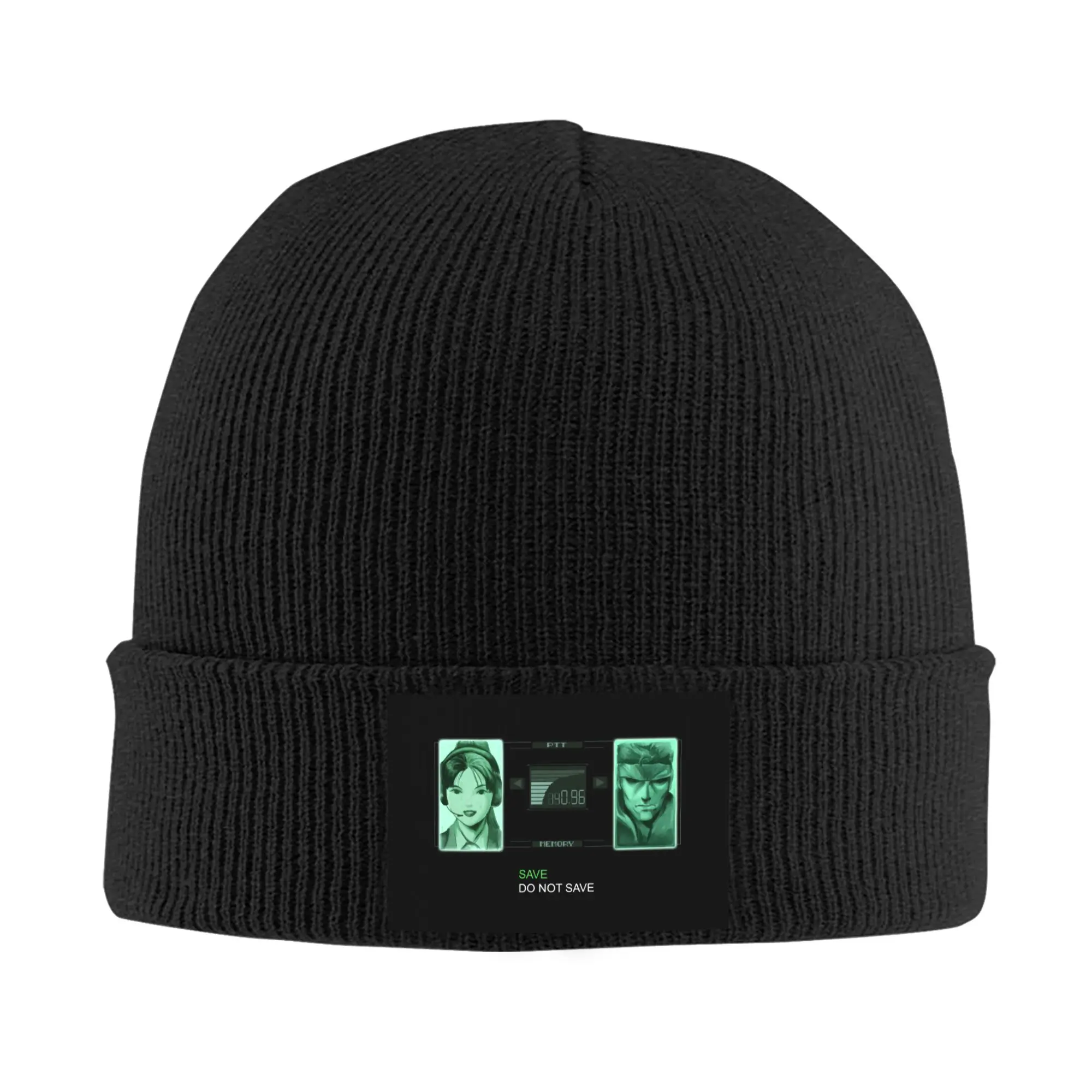Custom Metal Gear Solid Skullies Beanies Caps Men Women Unisex Streetwear Winter Warm Knitting Hat Adult Video Game Bonnet Hats