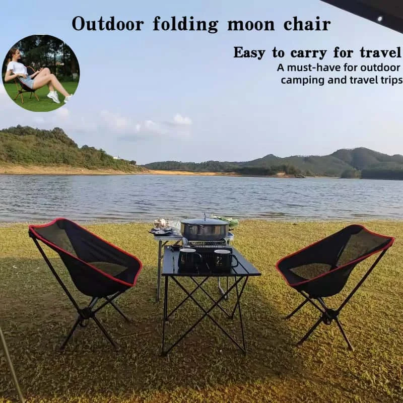 ポータブルアウトドアビーチチェア-軽量折りたたみキャンプチェア-太陽の光、芝生、プール、旅行用-軽量で持ち運びやすい