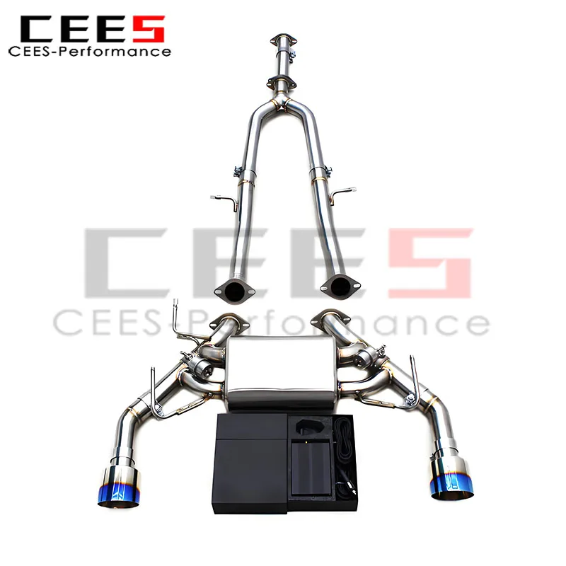 

CEES Sport Cat Back Pipes for Infiniti FX50/FX50S 5.0L 2009-2013 Stainless Steel Exhaust Pipe with Valved Remote Control System