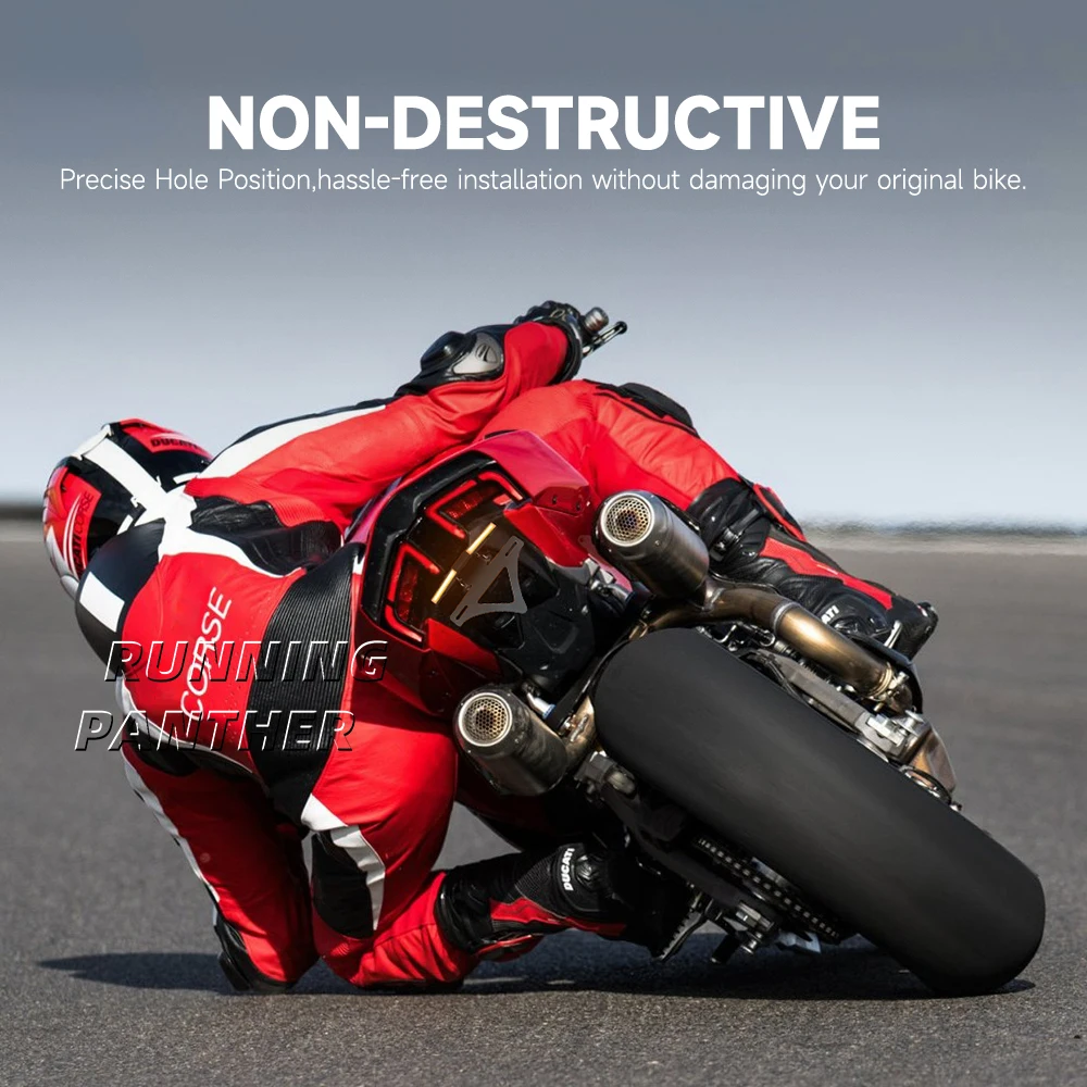 دراجة نارية الخلفية قصيرة الذيل الأسهم Tailstock الإطار قوس لوحة ترخيص حامل ل Ducati PANIGALE V2 V4 2025- #6