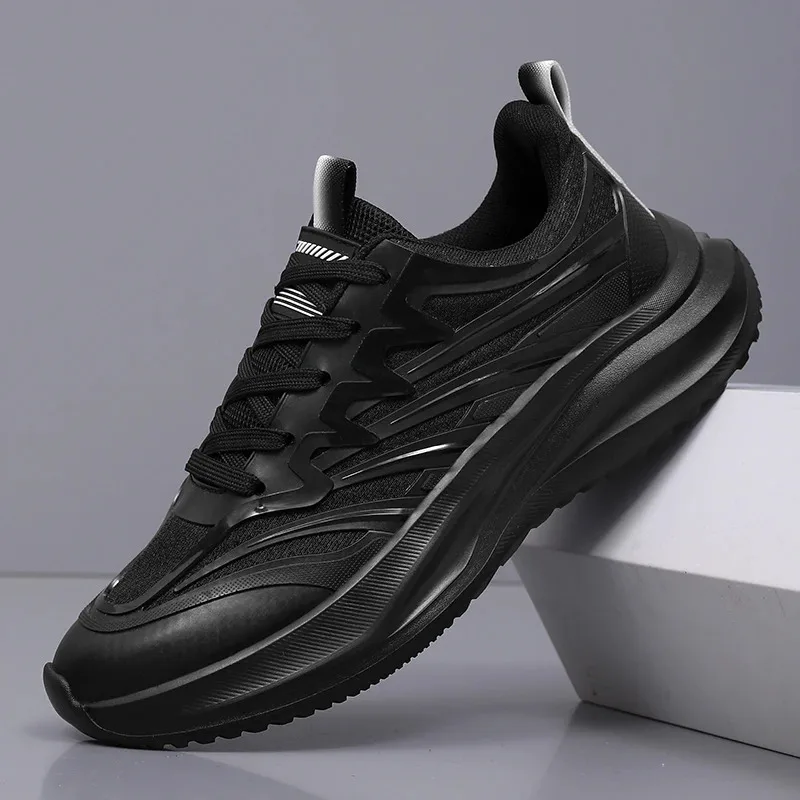 

Новые весенне-летние повседневные кроссовки для мужчин, спортивная обувь больших размеров, противоскользящие, увеличивающие рост, теннисные кроссовки для бега.